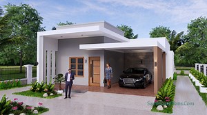 Free House Plans 27x56 Feet 8x17 Meter 3 Beds Full Plans - SamHousePlans