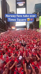 Norway fans bringing the Viking Row to NYC 🚣