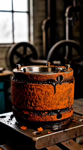 “Turn Sound On 🔊 The Reaction Is Crazy” #rustremoval #asmr #satisfying #industrial #oddlysatisfying