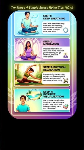 4 Simple Stress Relief Tips That Actually Work! | Instant Calm & Peace of Mind