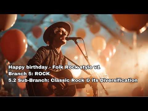 Happy birthday - Folk Rock style v1