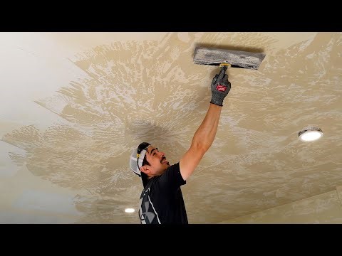 Skip Trowel Texturing Ceiling & Walls – Converting our Garage into Living Space