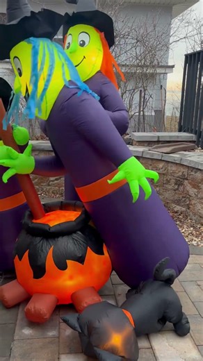 6ft prototype witch inflatable