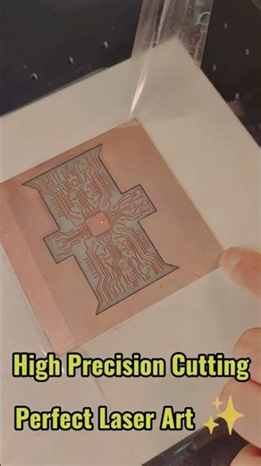 COM Maker B4 Laser Engraving | Satisfying Laser Process 🔥#laserengraving#commaker#lasercutting