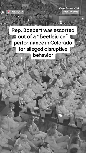 Rep. Lauren Boebert was escorted out of a performance of the “Beetlejuice” musical in #Denver over alleged behavior involving “vaping, singing [and] causing a disturbance” and prompted complaints from attendees, an incident report says. | NBC News