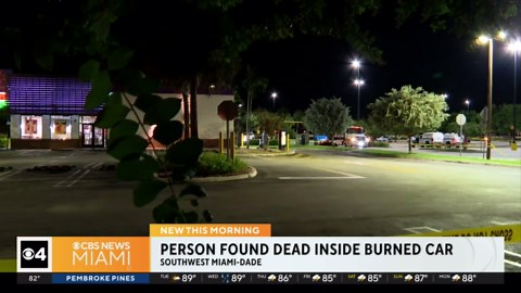 Body found in burning car near Homestead Air Reserve Base