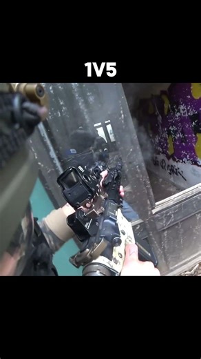 1v5 #airsoft #airsoftcqb #warzone #milsim #nerf #fakegun #combat #airsoftgun #paintball #army