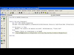 Visual Basic 6.0 - Tip de Como conectarse a una base de datos con ADODB