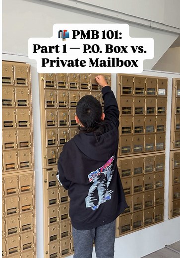 📬 PMB 101: Part 1 — P.O. Box vs. Private Mailbox USPS P.O. Box ❌ Must include “P.O. Box” in your address ❌ Not a real street address ❌ Many banks & businesses won’t accept it as your main address ❌ Can’t receive packages from UPS, FedEx, or Amazon Private Mailbox (like at Ship Daly City) ✅ Real street address (123 Main St #456) ✅ Accepted by banks, LLC registrations & more ✅ Receive packages from all carriers — USPS, UPS, FedEx, DHL, Amazon & more ✅ Adds privacy, security & professionalism to y