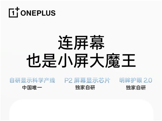 一加 13T 搭载 DisplayMate A++ 级小直屏，顶级显示技术下放