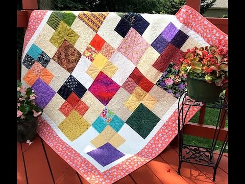 Scrappy Quilt Pattern- "Mirror, Mirror"; Use up your Scrap Stash!