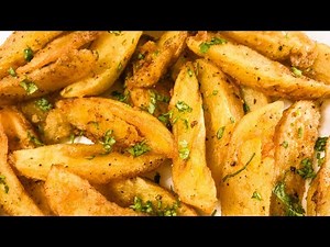 How to Make Homemade Potato Wedges Deep Fried by Kookingk