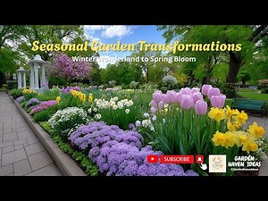 Seasonal Garden Transformations ❄️➡️🌸 Winter Wonderland to Spring Bloom