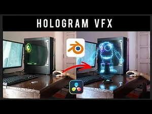 I Create 3D Hologram Vfx Using Blender And Davinci Resolve|Hologram vfx |Hindi Tutorial