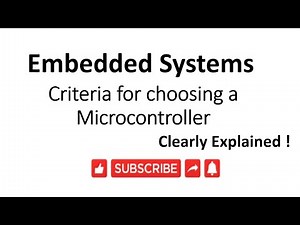 [ES-EN-5]criteria for a choosing microcontroller in embedded system- lesson 5