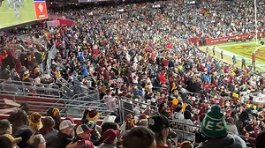 693K views · 440 reactions | Washington Commanders fans started leaving the stadium in the second quarter with the team trailing 28-0. | The Athletic | Facebook