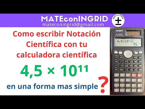 Notación científica con calculadora: Multiplicación y división, más simple, fácil y práctico