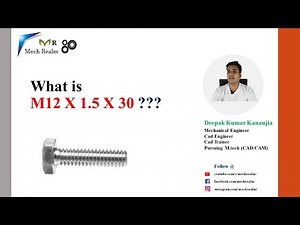 How to read Metric Screw Thread