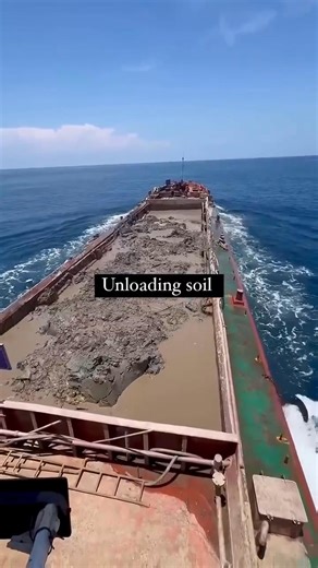 1.6M views · 7.4K reactions | Dumping soil in the middle of the sea. | Seaman Worldwide | Facebook
