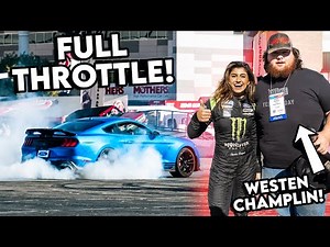 CRAZY BURNOUT WITH WESTEN CHAMPLIN AT SEMA
