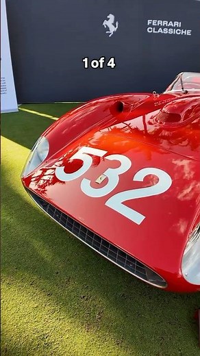 The 1957 Ferrari 335 Spider Scaglietti 1 of 4 in existence at this year’s Cavallino Classic!