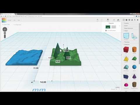 Design a Forest Tile in Tinkercad