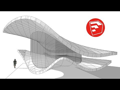 Cómo HACER Losas de CUBIERTA curva / How to MAKE Curved ROOF Slabs - TUTORIAL Sketchup 3D