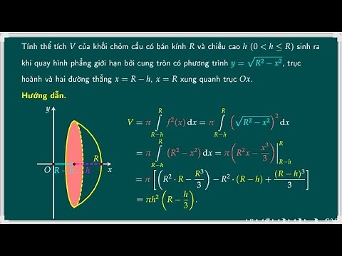 Thể tích khối chỏm cầu