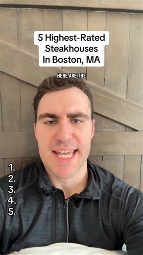 Matt on Instagram: "Restaurant Ranking - 5 Highest-Rated Steakhouses In Boston, MA #restaurant #food #steakhouse #boston #massachusetts"
