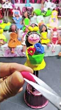 Creepy Halloween Doll #diy #clay #claybracelet #horror #creativeclayideas