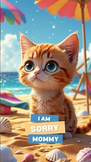 😂 What did you say?? Cute Cat Apologizing for Saying a Bad Word 🐱💬 #cuteanimals #catshorts