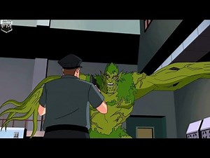 Poison Ivy and Swamp Thing attack S.T.A.R. Labs | Batman and Harley Quinn