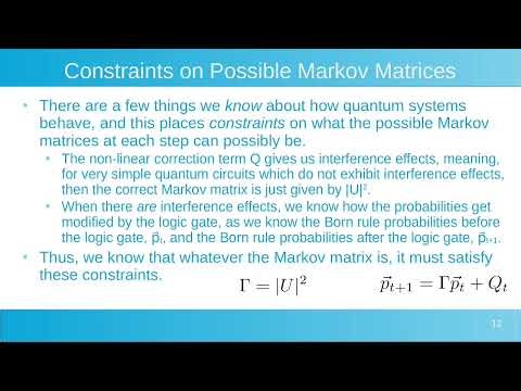 Representing Quantum Circuits as Markov Chains