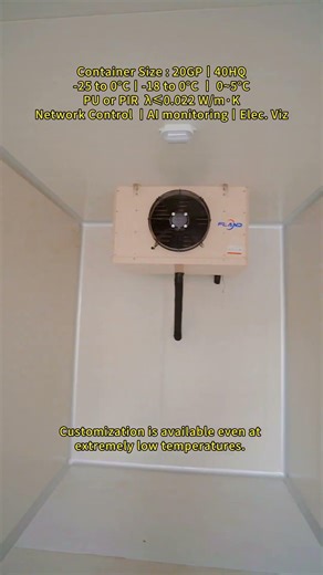 Solar-powered cold storage: energy-efficient and power-saving, even when off-grid#foryoupage#freezer