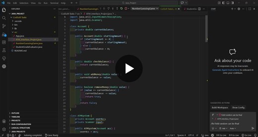 #java #oop #programming #softwaredevelopment #internship #javaprojects #coding #studentdeveloper #codsoft | Armaan Mujawar
