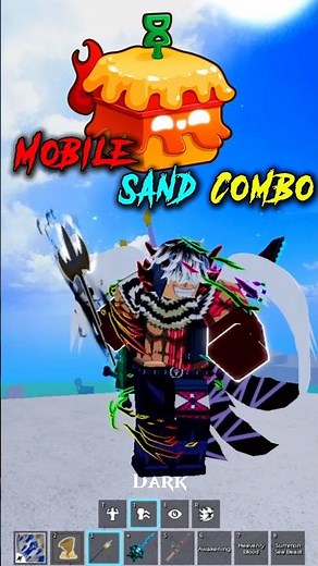 Best One Shot Sand Combo in Blox fruits! #bloxfruits #roblox #bloxfruit #shorts #fyp