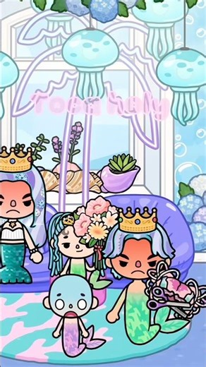 poor bald mermaid child 😭🤧 || #tocaboca #tocalifeworld #shorts