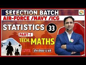 Statistics for airforce; navy | Complete Maths for Airforce X Group | Airforce Maths Class 2023 Video Lecture | Crash Course for Airforce X Y / Indian Navy SSR