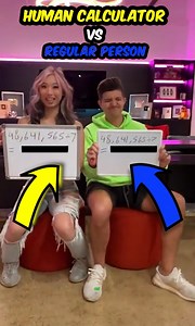 221K views · 6.1K reactions | Human Calculator Vs Regular Person‼️ | ZHC | Facebook