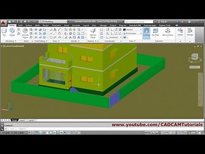 AutoCAD 3D House Modeling Tutorial Beginner Basic - 6