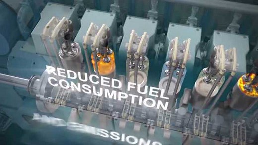 柴油发动机的内部构造与活塞和曲轴的运行过程展示