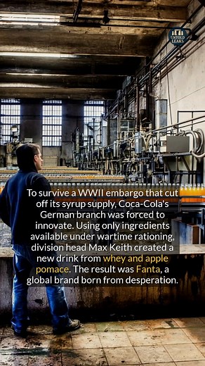 Fanta was invented in Germany during WWII to survive a crippling trade embargo. #history #didyouknow #historyfacts | Untold Leaks