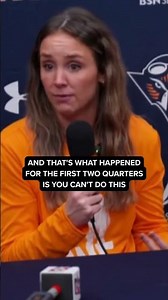Lady Vol head coach Kim Caldwell is not happy with how her team started the game against UT Martin