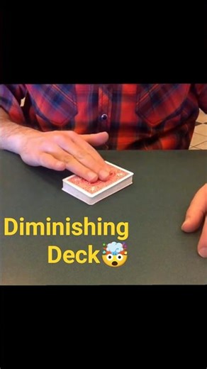Amazing "Shrinking Deck" magic Trick #shorts #cardmagictricks #cards #viral #illusion