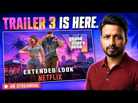 GTA 6 Extended Look in 4K Stream from Netflix 🔥 | Trailer 3 LIVE!