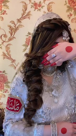 Elegant Nikkah Hairstyles at Anmols Makeup Studio