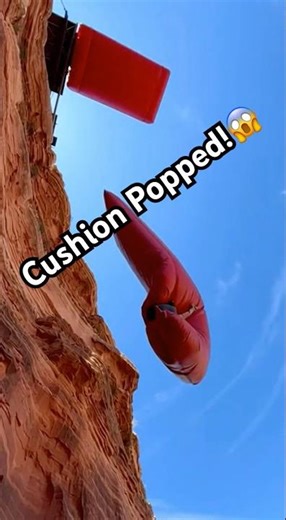 Giant Cliff Cushion Fail 😳 It Deflated Instantly!