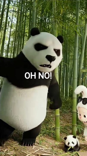 Labubu Pranked the Wrong Panda! 🎋😂 #shorts