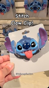get the Summer of Stitch started with a new Stitch claw clip! He’s so cute! 💙💙💙 #stitch #clawclip #disneyclawclip | The Disney Fashionista