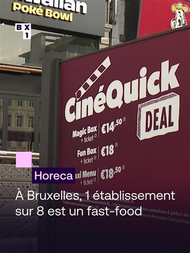 À Bruxelles, 1 établissement Horeca sur 8 est un fast-food En 2025, Bruxelles compte 635 fast-foods et friteries, soit 12,5% de l’offre Horeca régionale. Si leur nombre global reste stable, leur implantation est très inégale selon les zones. Dans des communes densément urbanisées comme Saint-Josse, Schaerbeek ou Molenbeek, la restauration rapide frôle toutefois les 20 %, contre à peine 4 à 6 % dans des communes plus résidentielles. Les pôles commerciaux sont particulièrement touchés : la rue Neu